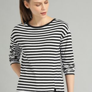 Roadster Women High-Low Pure Cotton Top