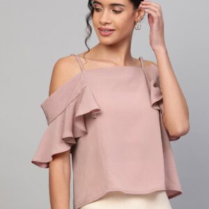 SASSAFRAS Strappy Cold shoulder Top