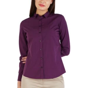 Allen Solly Women Regular Fit Solid Formal Shirt