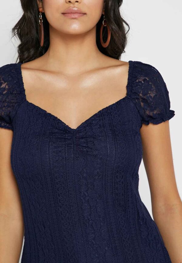 Dorothy Perkins Lace Ruffle Sleeve Top