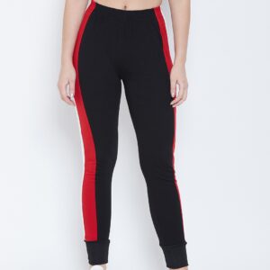 Chrome & Coral  Women Color Block Track Pants