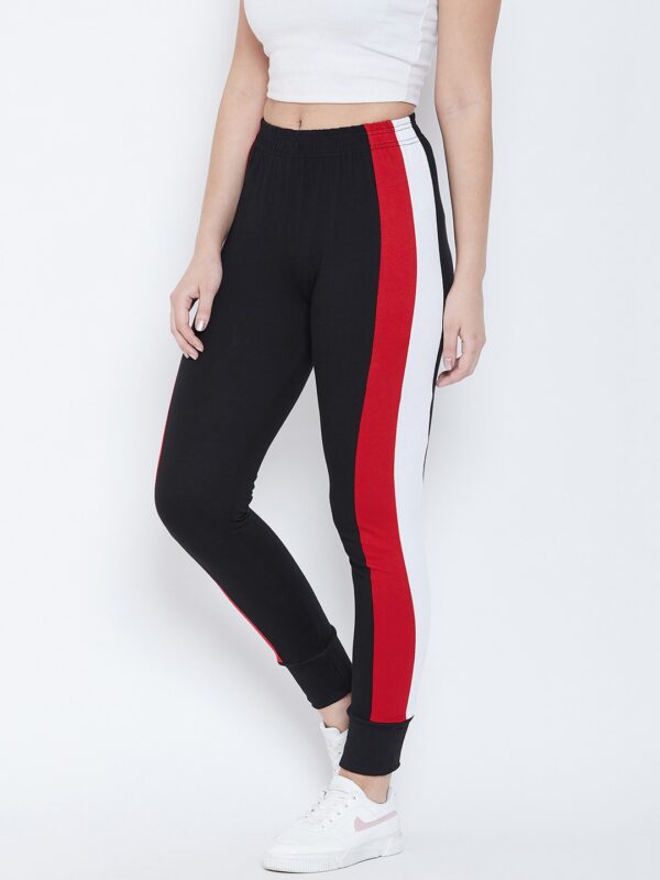 Chrome & Coral  Women Color Block Track Pants