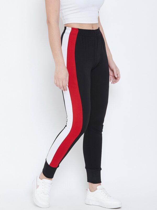 Chrome & Coral  Women Color Block Track Pants