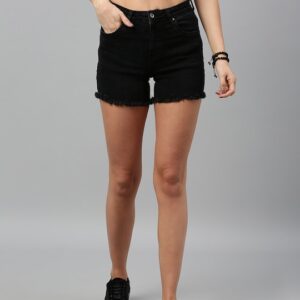 Roadster Women Washed Regular Fit Denim Shorts