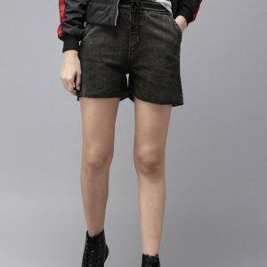 Roadster Women Washed Regular Fit Denim Shorts