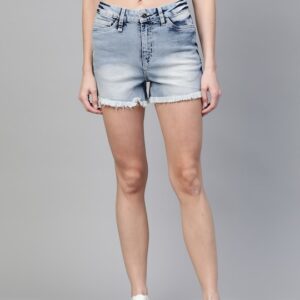 Roadster Women Washed Regular Fit Denim Shorts