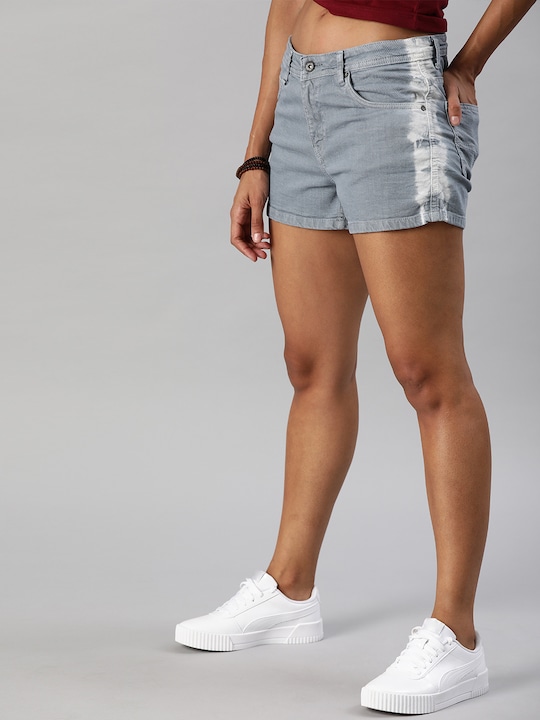 Roadster Women Washed Regular Fit Denim Shorts