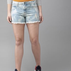 Roadster Women Washed Regular Fit Shorts