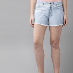 Roadster Women Washed Regular Fit Denim Shorts