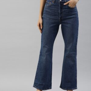 LEVI"S Women Slim Mid Rise Blue Jeans