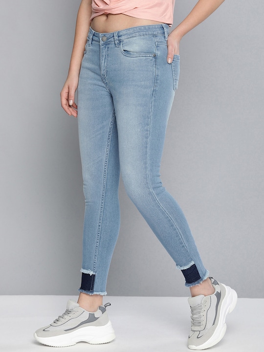 Mast & Harbour Women Skinny Fit Mid-Rise Jeans