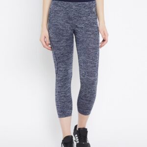 C9 Airwear Women Solid Navy Active Capri