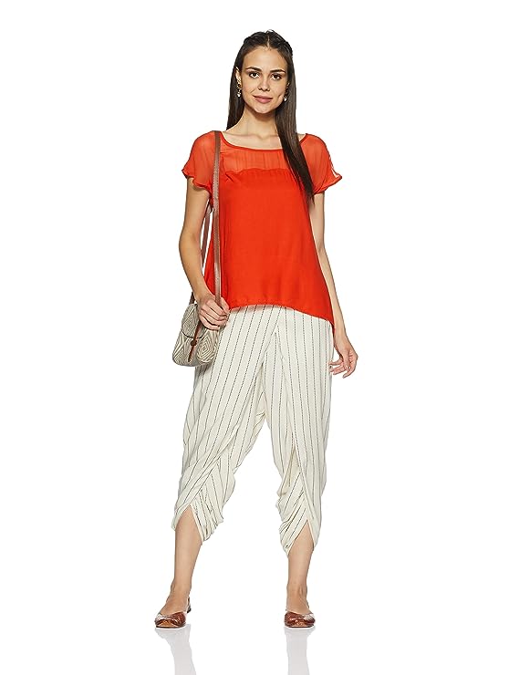 BIBA Women"s Asymmetrical Hemline Top