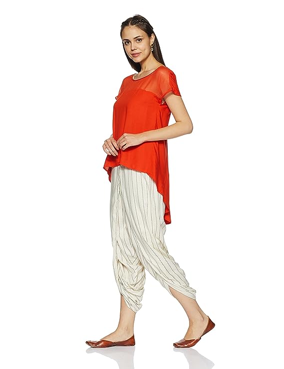 BIBA Women"s Asymmetrical Hemline Top