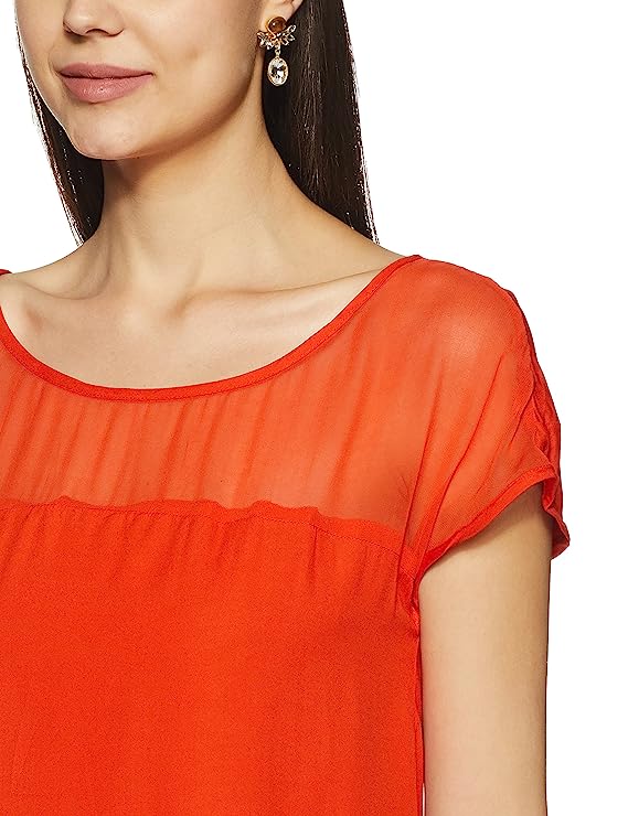 BIBA Women"s Asymmetrical Hemline Top