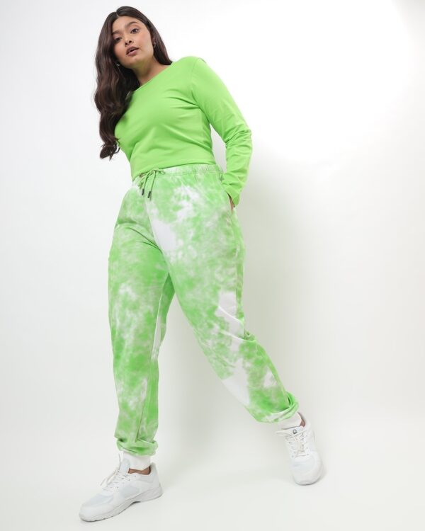 Bewakoof Women Plus Size Tie & Dye Joggers