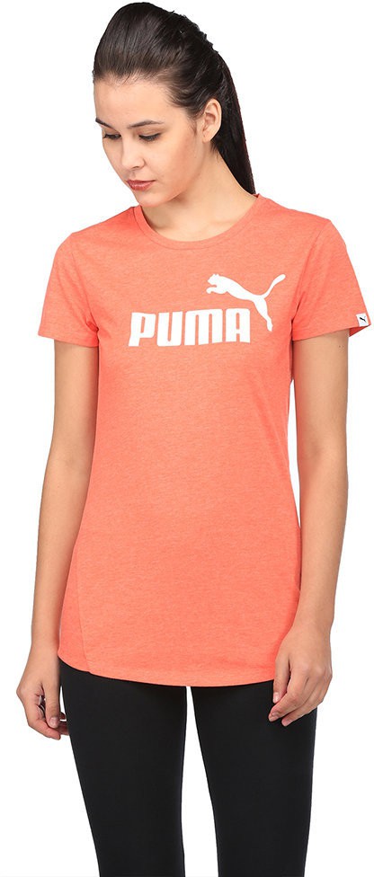 Puma Solid Women Round Neck T-Shirt