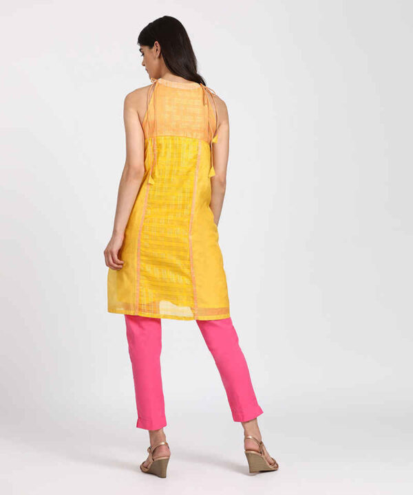 Rangriti Women Embroidered Polycotton Flared Kurta