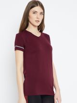 C9 Airwear Women"s Maroon Active T-Shirt