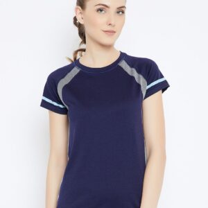 C9 Airwear Blue Active T-Shirt For Women