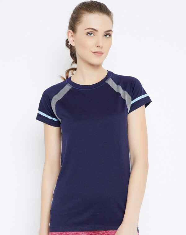 C9 Airwear Blue Active T-Shirt For Women