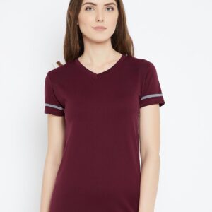 C9 Airwear Women"s Maroon Active T-Shirt