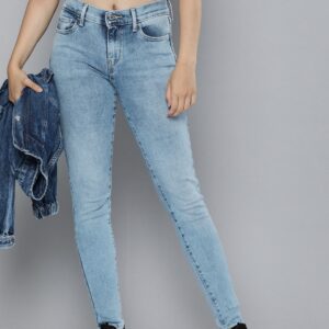 LEVI"S  710 Women Super Skinny Mid Rise Blue Jeans