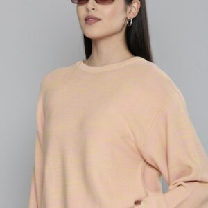 Levis Women Round Neck Pure Cotton Sweatshirt