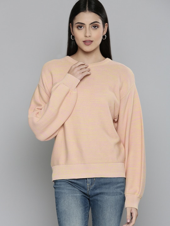 Levi"s Women Round Neck Pure Cotton Sweatshirt