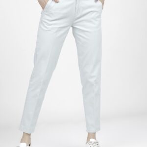 Tokyo Talkies Women Tapered Cotton Blend Trousers