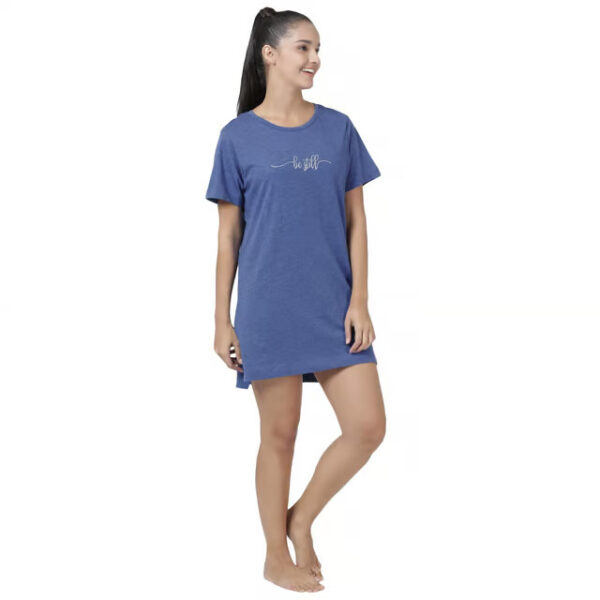 Enamor Essentials Women Night Dress Cotton Tunic Tee