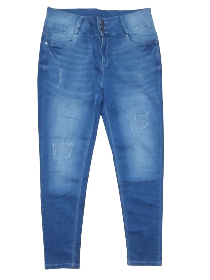 Bare Denim Women"s Skinny Fit High Rise Cropped Jeans