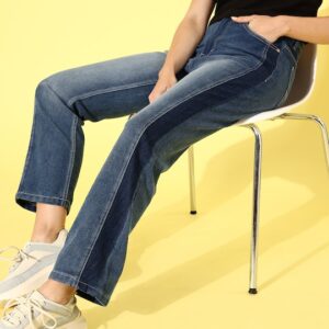 Roadster Women Straight Fit Heavy Fade Stretchable Jeans