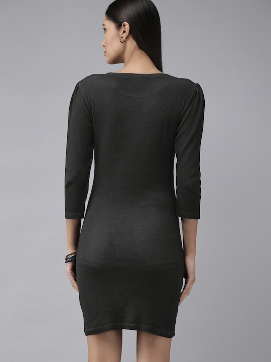 Roadster Black Sheath Dress