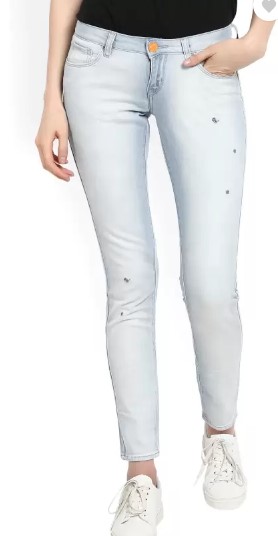 Lee Women Skinny Mid Rise Light Jeans