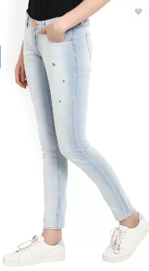 Lee Women Skinny Mid Rise Light Jeans