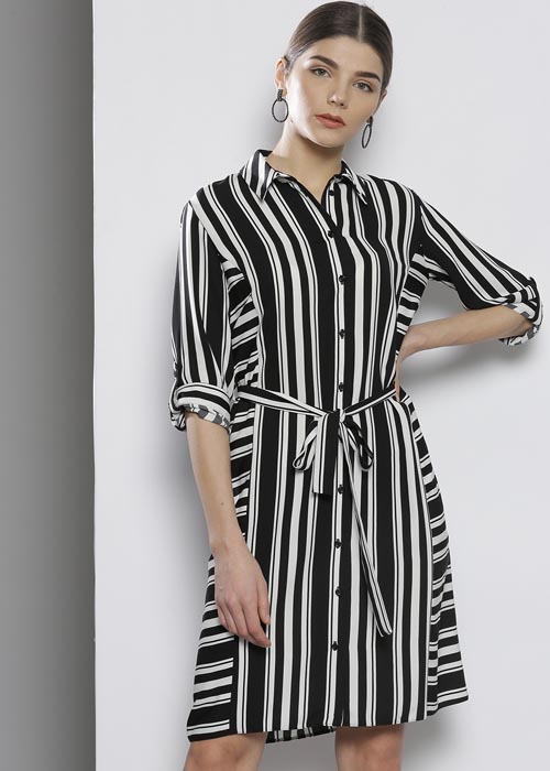 DOROTHY PERKINS Women Striped Shirt Dress