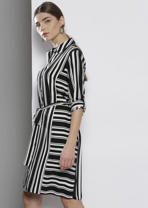 DOROTHY PERKINS Women Striped Shirt Dress