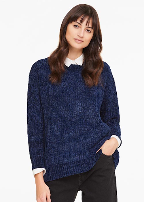 OVS Women Navy Solid Pullover