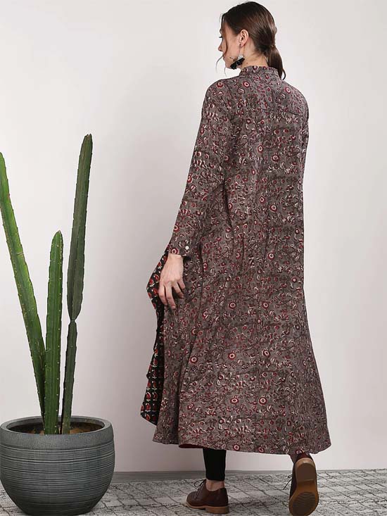 Sangria Printed High-Low Tunic