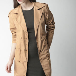 Mast & Harbour Women Beige Solid Duster Jacket