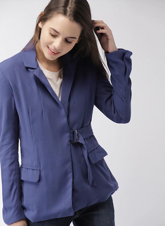 Mast & Harbour Women Front-Open Blazer