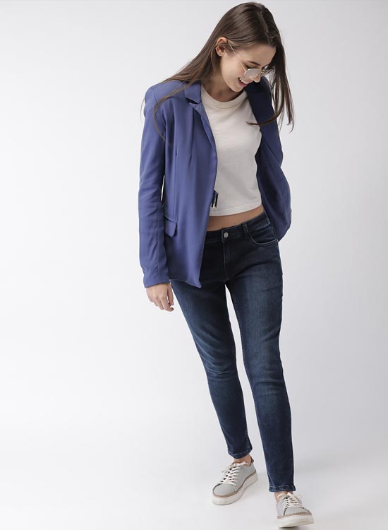 Mast & Harbour Women Front-Open Blazer