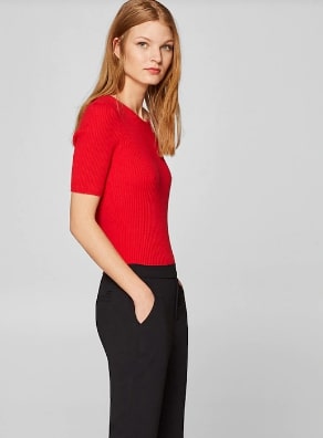 ESPRIT Women Regular Fit Solid Trousers