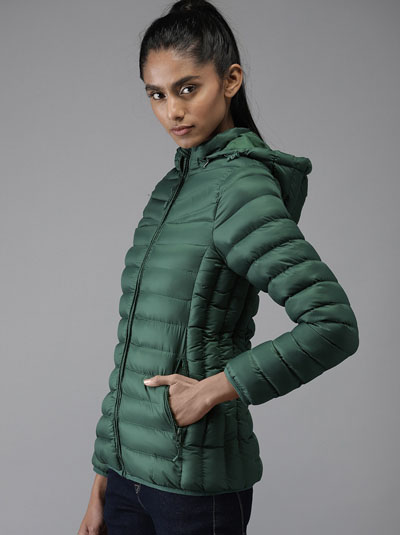 Moda Rapido Women Solid Padded Jacket