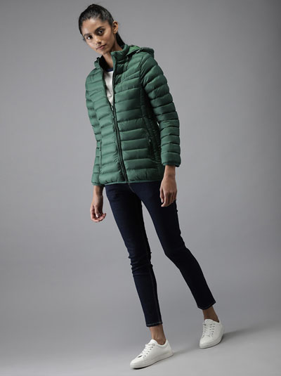 Moda Rapido Women Solid Padded Jacket