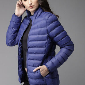 HERE& NOW Solid Puffer Jacket