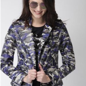 Mast & Harbour  Printed Biker Jacket