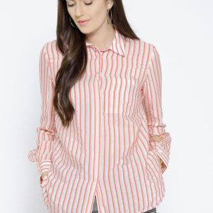 MANGO Fit Striped Casual Shirt