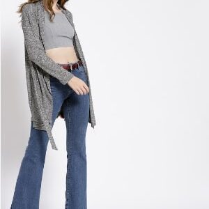 MANGO  Solid Front-Open Cardigan